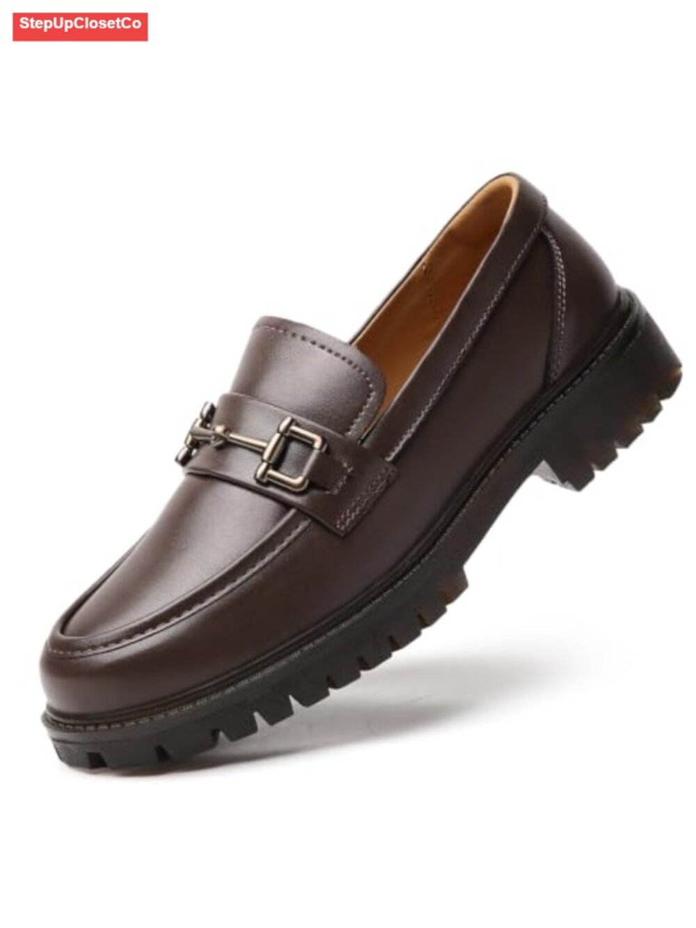 Women's Leather Penny Loafers Comfortable Slip-On Flats